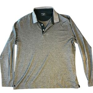 UNTUCKIT Men's XL Long Sleeve Polo Shirt - Forest Green